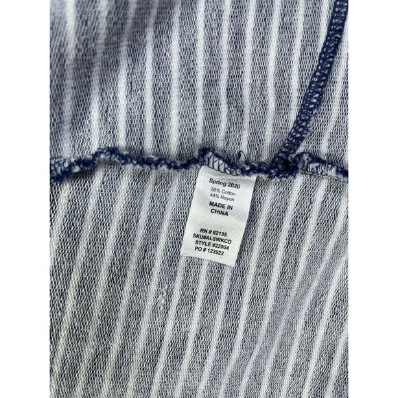 Fresh Produce Weekender Cardigan Jacket Striped Nautical Moonlight Blue Large - Picture 6 of 7